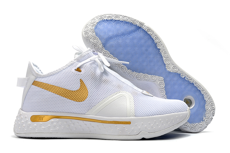 Nike PG 4 White Gold Shoes